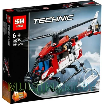 Конструктор Lepin 20095 Спасательный вертолет (364 детали)